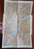 Lugano Switzerland Tourist Info c. 1910 French travel booklet w/ maps