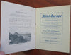 Lugano Switzerland Tourist Info c. 1910 French travel booklet w/ maps