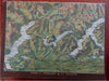 Lugano Switzerland Tourist Info c. 1910 French travel booklet w/ maps