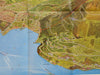 Lugano Switzerland Swiss Riviera c.1950's large nice bird's eye view North Italy