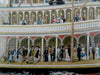 Mississippi River Boat Steam Paddleboat c.1890's embossed die-cut souvenir print