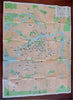 Leningrad Soviet Union USSR Travel Map & Sightseeing Index 1956 pamphlet