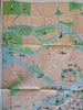 Leningrad Soviet Union USSR Travel Map & Sightseeing Index 1956 pamphlet