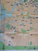 Leningrad Soviet Union USSR Travel Map & Sightseeing Index 1956 pamphlet