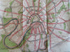 Moscow Soviet Union USSR City Plan 1956 Tourist Sightseeing Map