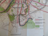 Moscow Soviet Union USSR City Plan 1956 Tourist Sightseeing Map