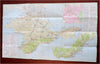 Crimea Ukraine USSR Soviet Union 1986 tourist brochure detailed travel map info