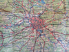 Moscow Region Soviet Union USSR Russia 1956 travel brochure tourist map