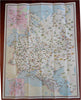 Western Soviet Union cartoon Tourist Map 1963 large road map travel info