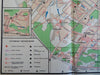 Moscow Russia Soviet Union USSR 1976 tourist info large city transport plan map