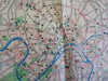 Moscow Russia Soviet Union USSR 1976 tourist info large city transport plan map