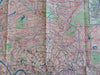 Moscow Russia Soviet Union USSR 1976 tourist info large city transport plan map