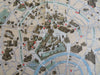 Moscow Russia Soviet Union c. 1970's cartoon pictorial tourist sightseeing map