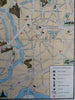 Moscow Russia Soviet Union c. 1970's cartoon pictorial tourist sightseeing map