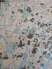 Moscow Russia Soviet Union c. 1970's cartoon pictorial tourist sightseeing map