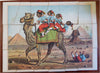 Egypt stereotype Camel Riders Pyramids & Uncle Sam c. 1880 juvenile puzzles