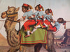 Egypt stereotype Camel Riders Pyramids & Uncle Sam c. 1880 juvenile puzzles