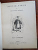 Doctor Birch 1849 Wm. Thackeray First Ed. illustrated leather book Victorian Lit