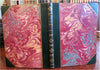 Our Street 1849 Wm. Makepeace Thackeray illustrated leather book Victorian Lit