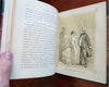 Our Street 1849 Wm. Makepeace Thackeray illustrated leather book Victorian Lit