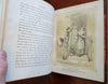 Our Street 1849 Wm. Makepeace Thackeray illustrated leather book Victorian Lit