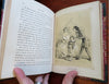 Our Street 1849 Wm. Makepeace Thackeray illustrated leather book Victorian Lit