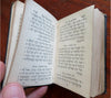 Hebrew Book of Psalms 1890 near miniature rare black leather pocket book