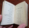 Hebrew Book of Psalms 1890 near miniature rare black leather pocket book