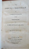 Young Christian Life Advice Christian Duty 1832 Jacob Abbott leather book