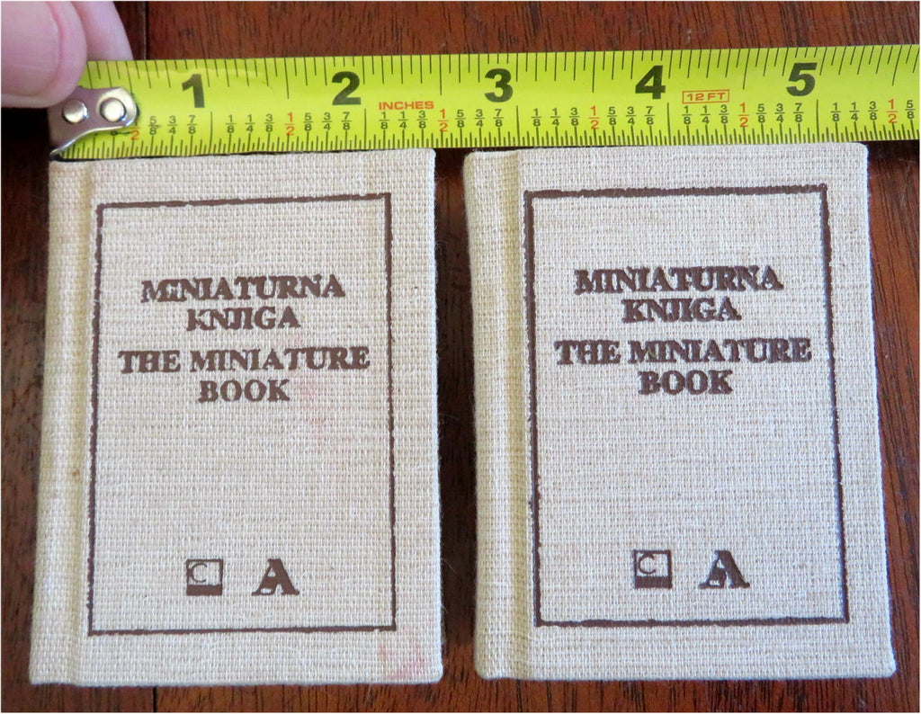 Miniature Book International Exhibition 1983 Slovenian 2 vol. bibliography set