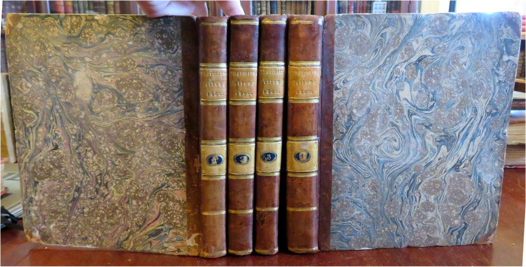 Politics News Literature European History 1800 Allgemeine Zeitung German 4 vol.