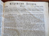 Politics News Literature European History 1800 Allgemeine Zeitung German 4 vol.