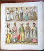 Racinet c.1886 Asia India Africa Japan Persia 96 fine Ethnography color plates