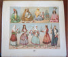 Racinet c.1886 Asia India Africa Japan Persia 96 fine Ethnography color plates