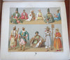 Racinet c.1886 Asia India Africa Japan Persia 96 fine Ethnography color plates