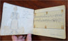 Autograph Album Ellen Richter (?) c. 1930's original sketches artwork souvenir