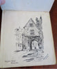 Autograph Album Ellen Richter (?) c. 1930's original sketches artwork souvenir