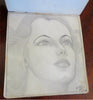 Autograph Album Ellen Richter (?) c. 1930's original sketches artwork souvenir