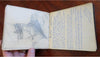 Autograph Album Ellen Richter (?) c. 1930's original sketches artwork souvenir