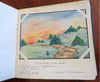 Autograph Album Ellen Richter (?) c. 1930's original sketches artwork souvenir