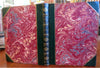 Knickleburys on Rhine river 1850 Thackeray 1st illustrated fine leather book