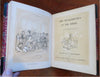 Knickleburys on Rhine river 1850 Thackeray 1st illustrated fine leather book