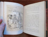 Knickleburys on Rhine river 1850 Thackeray 1st illustrated fine leather book