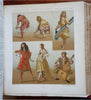 Racinet c. 1886 Fashion Costume Prints Ethnography w/ 94 color plates book