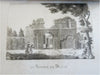History & Antiquities of Nismes Belgium 1829 Menard illustrated guide book