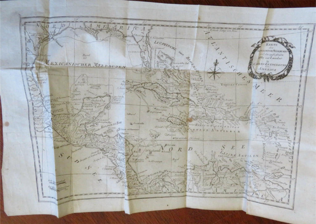 America Discovery Geography History 1808 rare German book w/ 3 fine large maps