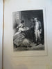 Vicar of Wakefield French Translation 1844 Goldsmith fine leather book 10 plates