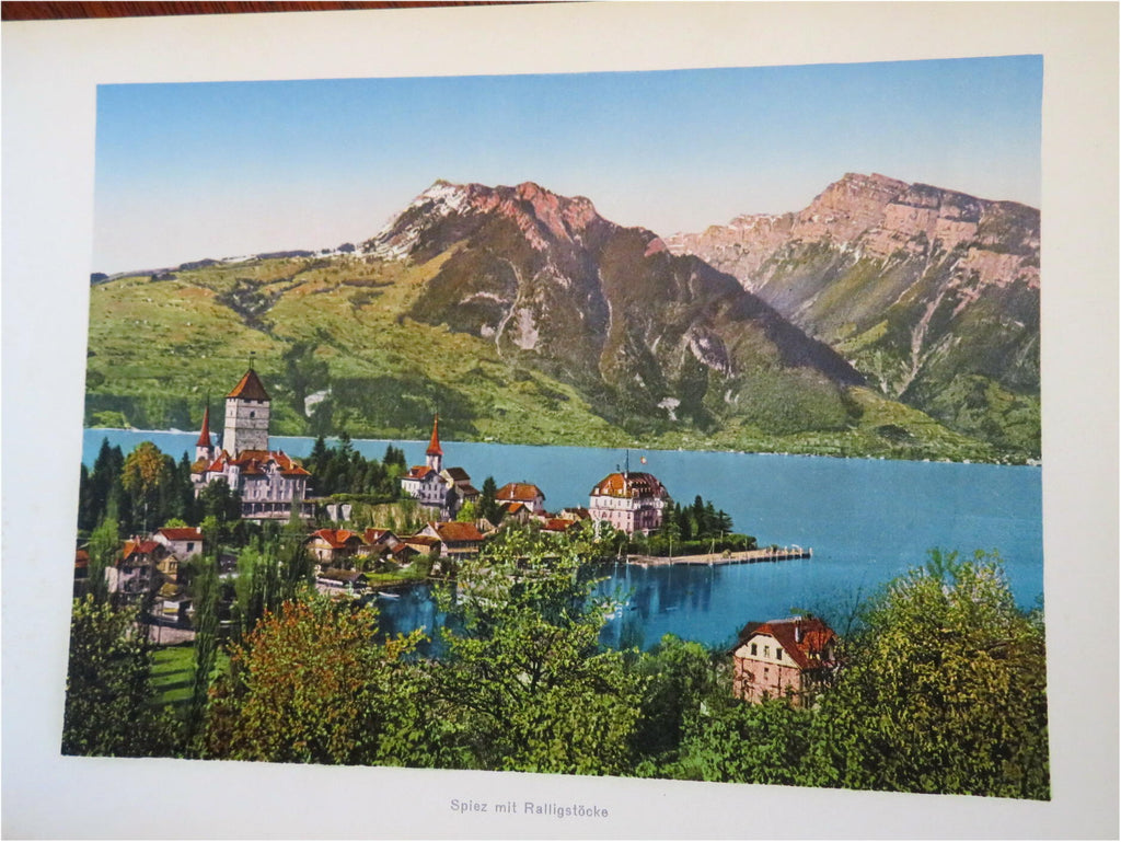 Interlake Bern Switzerland c. 1910's Pictorial Tourist Travel Souvenir Album