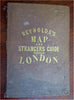 London England c. 1854 Reynolds large linen backed folding city plan map
