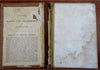London England c. 1854 Reynolds large linen backed folding city plan map